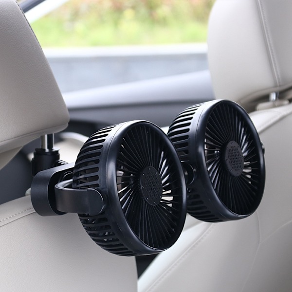 Auton USB Sähkötuuletin 12V24V Jäähdytys Ajoneuvolle - Yksipäinen Imu Kuppi (Yksi Kappale){f2}