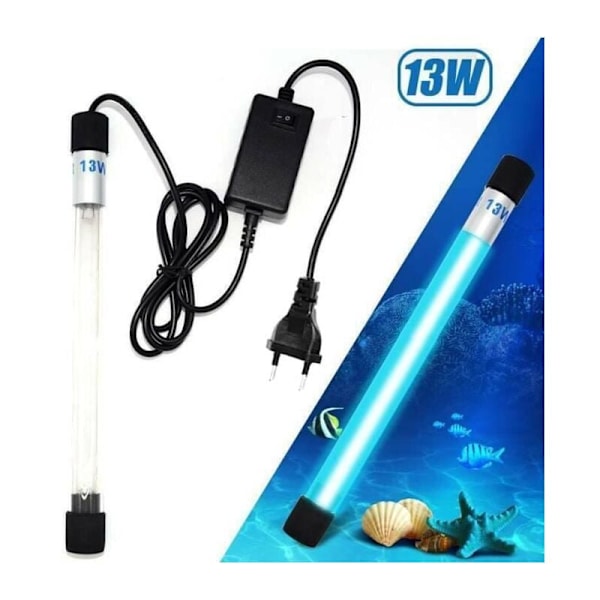 Akvarium Steriliseringslampe Undervands EU Stik Type 13W Stue Soveværelse Marine Vandtæt UV Filter Vandrenser{EE}