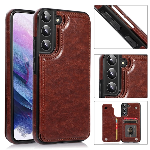 Samsung Galaxy S23 - Deksel med Kortholder Rød RED