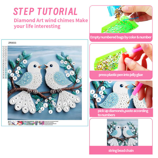 5D Diamantmålning DIY Konstkit Kristall Canvas Hantverksset 35x35cm a