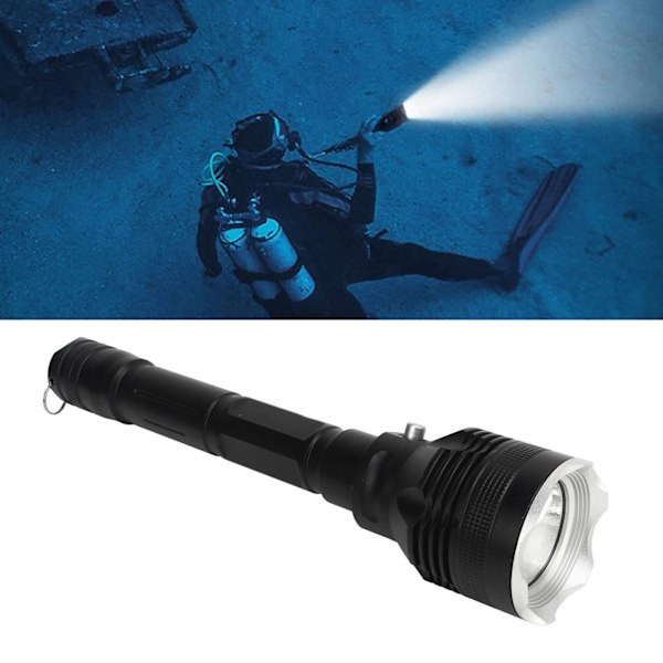 Dykkerlykt 8000LM LED IPX8 Vanntett Dykkerlykt Lommelykt med 3 Lysmoduser for Undervannsaktiviteter{F2}