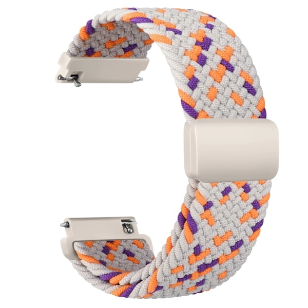 20mm Flätad Sololoop för Garmin Vivoactive 5/3/3 Music Armband för Garmin VivoMove3/Trend/Sport Venu SQ/SQ2/2plus Rem Regnbåge Regnbåge 20mm_QF{F2]