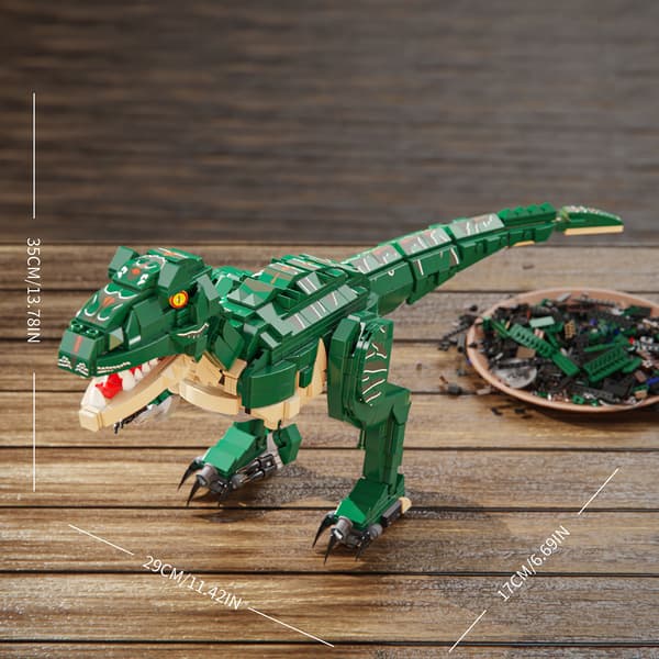 Dinosaur Byggeklodser Model – T-Rex Samlelegetøj Tyrannosaurus Rex