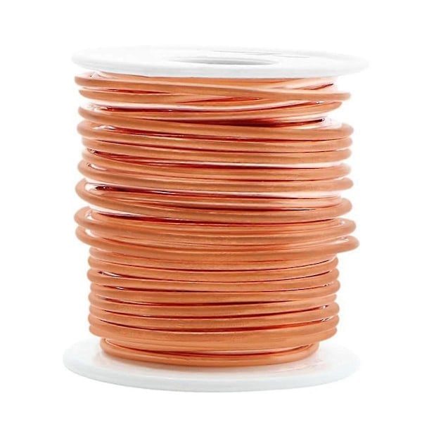 Kuparilanka, 99,9 % pehmeää puhdasta paljasta kuparilankaa puutarhanhoitoon, sähköviljelyyn, 16 Gauge/ 1,3 mm halkaisija, 38,7 metriä, 0,45 kg {HH} As Shown