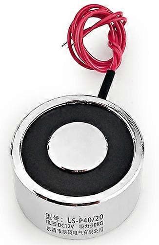 Metall 30 kg Elektrisk Løftemagnet Fiksert Elektromagnet 12V DC(F955)