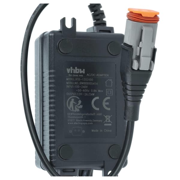 Strømforsyning for RTK-referansestasjon kompatibel med Mammotion LUBA 2 AWD, 1 AWD robotgressklipper - 15 cm Musta