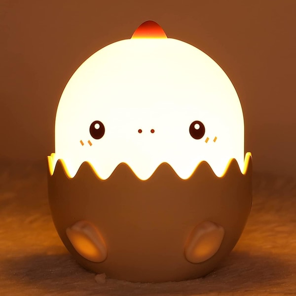 LOVERUIS Dinosaur nattlampa med nattlampa Baby Nursery cute touch Egg Light silikon