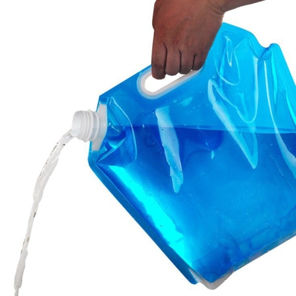 2-pack 10 liter portabel hopfällbar vattenkanna.