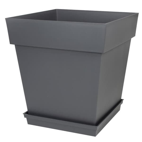 EDA Fyrkantigt Fat Toscana - 40 cm - Antracitgrå (F2)