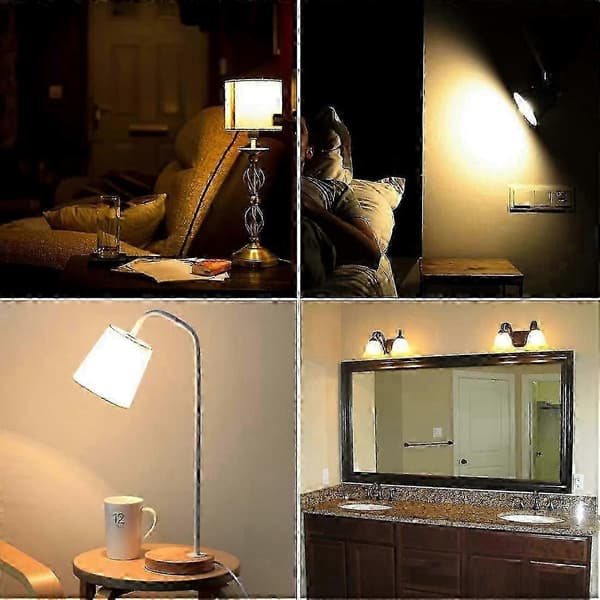 Set med 10 E14 LED-lampor, varmvit 3000K, 5W motsvarande 50W, 500 lumen, ej dimbara, energieffektiva för mysig hembelysning