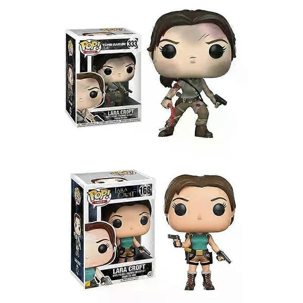 Funko POP Games Lara Croft 168# Tomb Raider Lara Croft 333# Vinylfigur Samlardockor Julklappar Samlingspresentleksaker 333