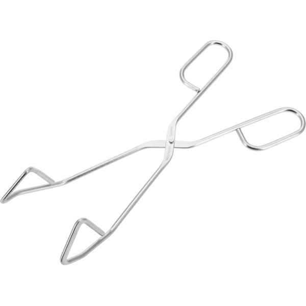 3-delad Grill Rostningstång Rostfritt Stål Längd 24 cm Silver