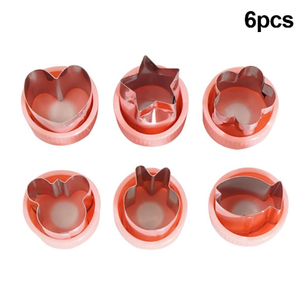 6/9 st Rostfria Matlagningsverktyg Grönsaker Frukter Köksverktyg[f2] 6pcs/pink