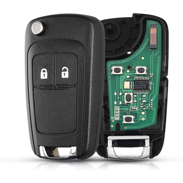 2 Painikkeen Kaukosäätimen Avaimen Kotelon Vaihto Fob Yhteensopiva Vauxhall Opel Astra Insignia Vectra Zafira Meriva Mokka Avaimen Kuori {f2} 2-button remote control