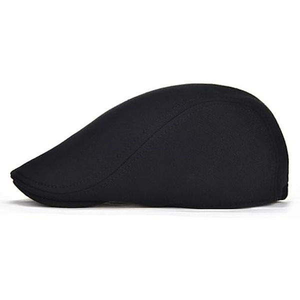 2-pack bomullsmössor för män, mjuka taximössor, baskrar{f2}