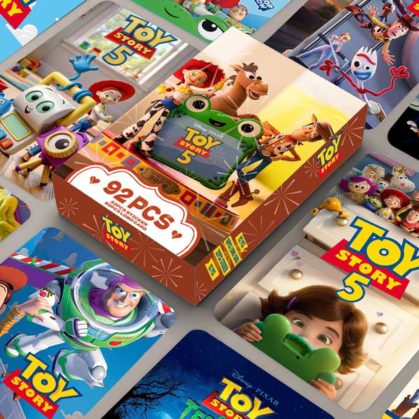 92 STK Toy Story LOMO-kort, samlekort, postkort og gavekortssæt