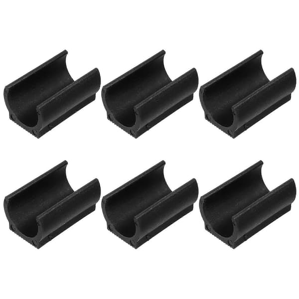 50 stk Trampoline-stolpedeksel Sklisikre hetter Møbler Bord Stol Fotputer Musta 4 x 2,2 cm