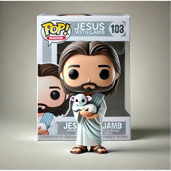 Söt docka Jesus staty kreativ presentdekoration hantverk familj sovrum vardagsrum dekoration E