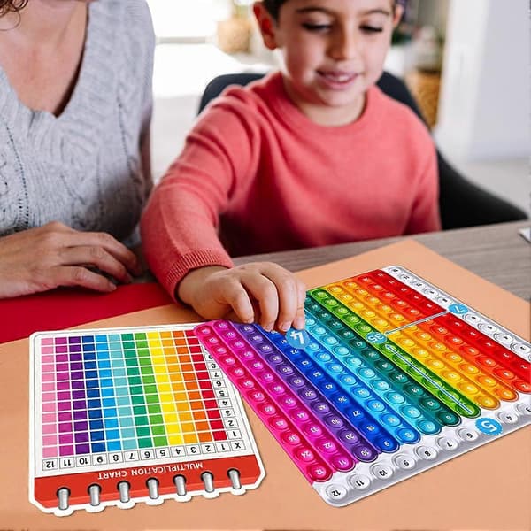 Matte Flash-kort/Fidgets Diagramsett Multiplikasjon Matte Kortsett for Barn Alder 8+ Tabell Matte Spill Leke A