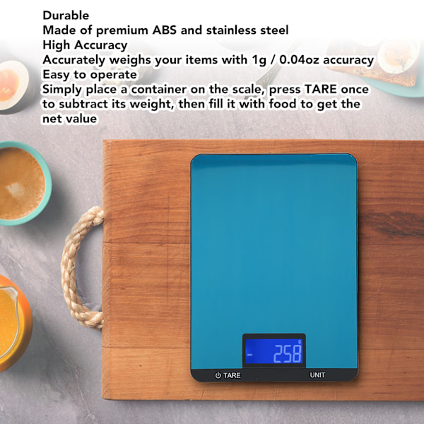 Kitchen Scale Rechargeable High Accuracy Waterproof Portable Electronic Food Scale