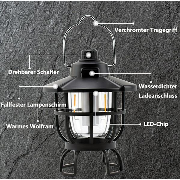 6 LED Aurinkoenergia Käsikammen Dynamo LED Valolyhty Ulkoiluun, Retkeilyyn, Metsästykseen, Purjehdukseen, Säänkestävä