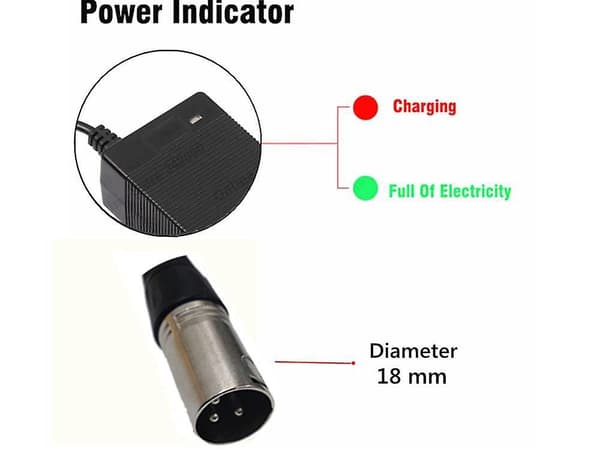 36V Lader 42V 2A Elektrisk Sykkel Litium Batterilader For 36V Litium Batteripakke Med 3-Pin XLR Socket/Connector{yh}