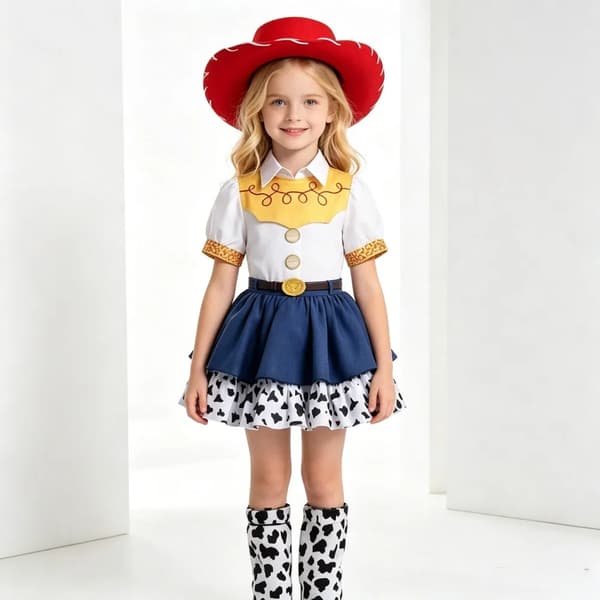 Prinsessekjole til piger - Udsøgt performance-outfit til jule- og halloweenfester, dans og fotoshoots Red Hat 5-6T130