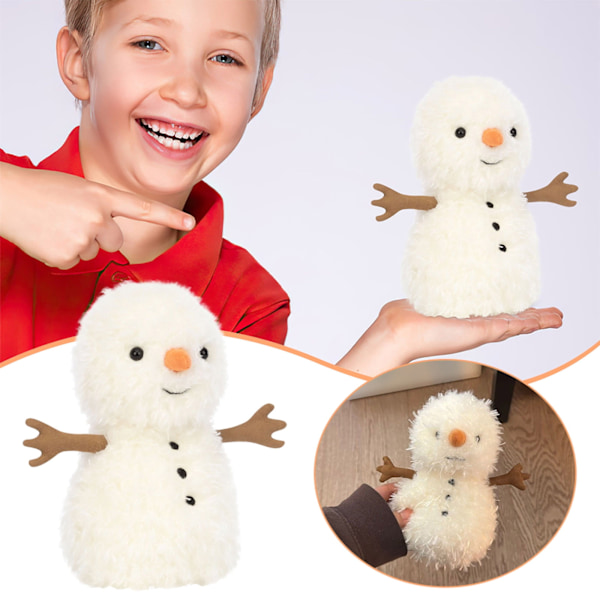 Jellycat Lille Snemand Udstoppede Dyr Plyslegetøj Snemand Blød Dukkelegetøj Sød Plys Julepynt Gaver til Teenagere Voksne Baby