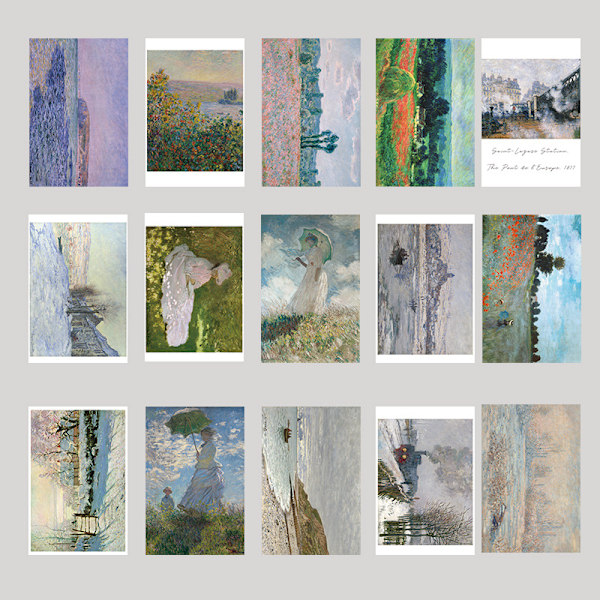 75 stk. dekorative kort i nordisk stil, Van Gogh kunstpostkort -