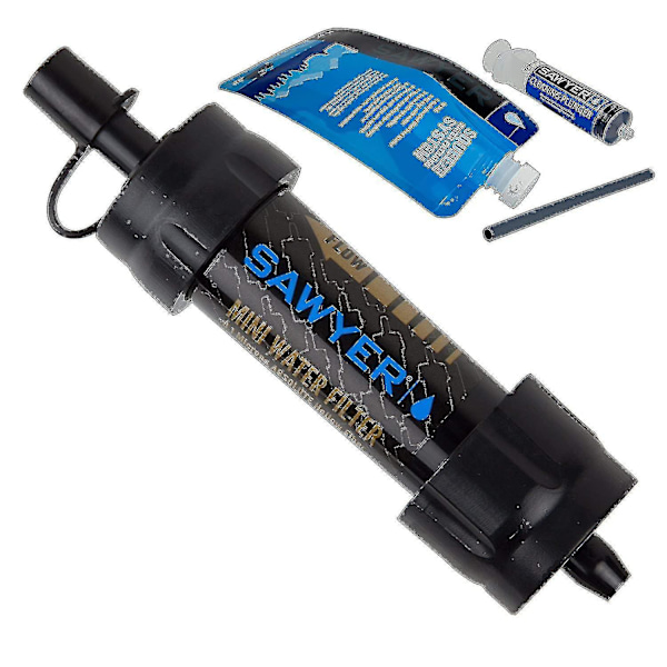 2024 Hgbd-sawyer Products Sp105 Mini Vattenfiltreringssystem, Enkel, Svart Svart -