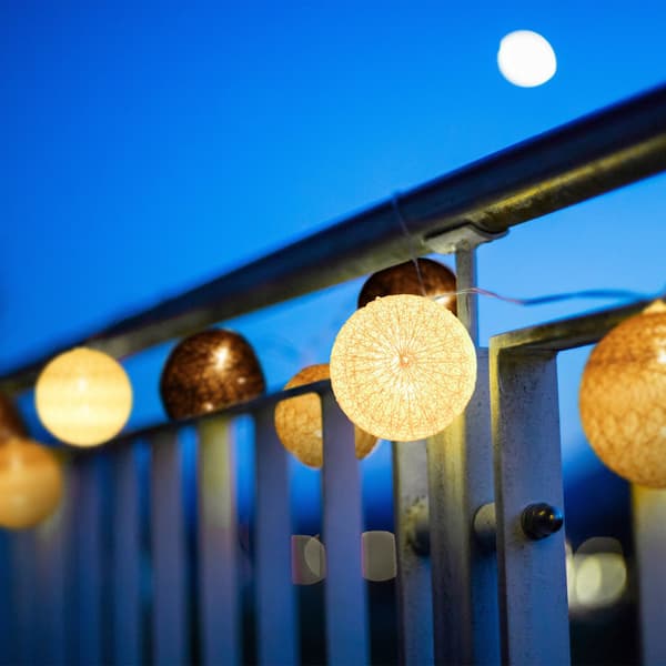LED lyskæde med 10 kugler (F2) 160