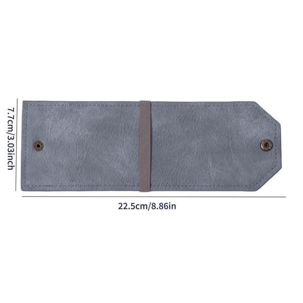 Nahkalompakko, käteispidike, ohut rahaklipsi, kannettava korttikotelo, minimalistinen taskulompakko Gray