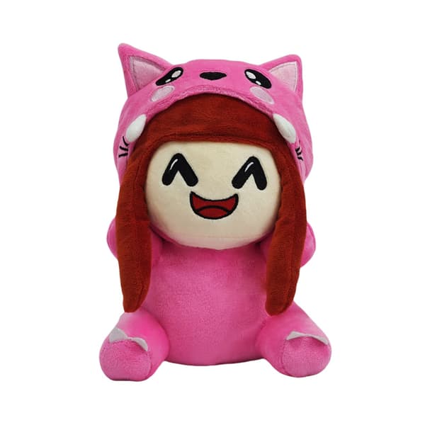 OMZ plysjdukke – hettegenser kosedyr samleobjekt 20cm*Rose-rød lue* Rose-red hat