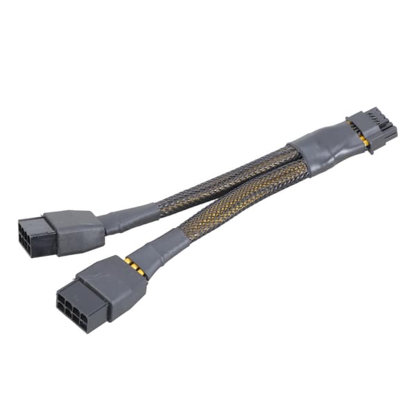 Dobbelt 8-bens hun til 12+4-bens 16-bens han adapterkabel til RTX4070 4080 Stabil(f2)