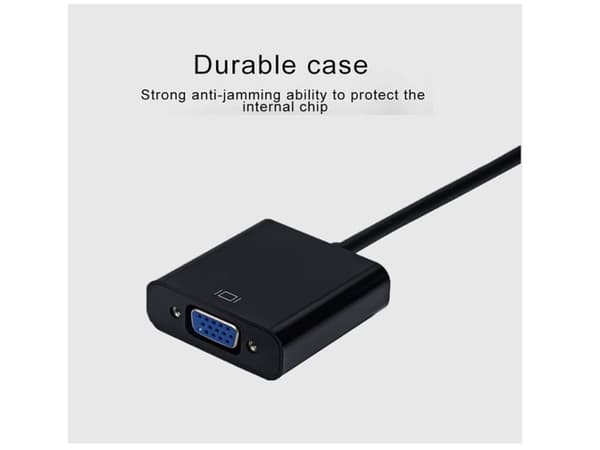 HDMI til VGA Adapter Konverter HDMI til VGA Adapter med Fuld HD 1080P Sort YEMAESRE(f2)