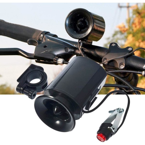 Superhög Ljud Cykelklocka Elektronisk Cykelhorn Siren Ring Lo{F2}