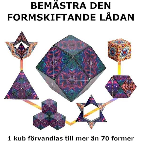 Magnetisk Form Transformationsboks | Uendeligt Geometri Puslespil Legetøj