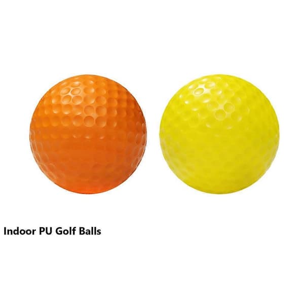 50-pak træningsgolfbolde 42 mm blød PU realistisk følelse begrænset flyvning sort Black