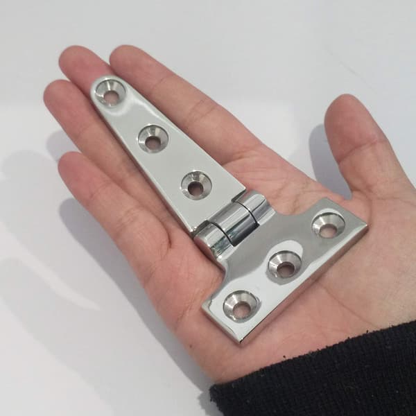 Kompatibel med par 316 rustfrit stål, robuste marine grade T-hængsler, 4\" (L) * 2\" (B) støbte remhængsler