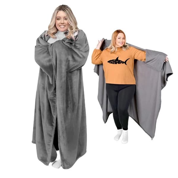 Koselig flanell vinterteppe, varmt sofateppe, mykt fortykket fritidsteppe vinter Dark Grey 69.69x60.63in
