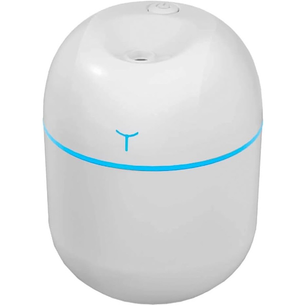 Bærbar Luftfukter 200ml 2 Spraymoduser Stilig Design Hvit For Hjemmekontor