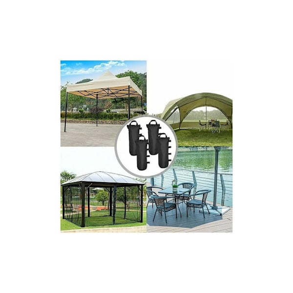 Set med 4 sandsäckar för lusthus, bersåer, paviljonger, tältben, solskydd och parasoller.{HH}