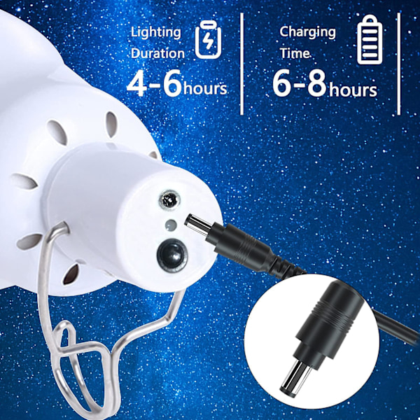 Soldriven LED-bodlampa, 2-pack bärbar USB-laddningslykta med solpanel, 110 lumen campinglampa för inomhus- och utomhuscamping[f2] pack