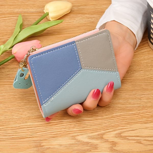Mini Møntpung Dame Kortholder Lille Pung Mode Kompakt Clutch Black