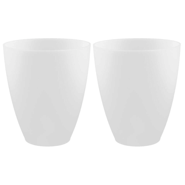 2 stk. Lampeskærm 42mm Åbning Lysekrone Lampeskærm Plast Lampeskærm Levering Hvid{F2} White 10X10X11.5CM