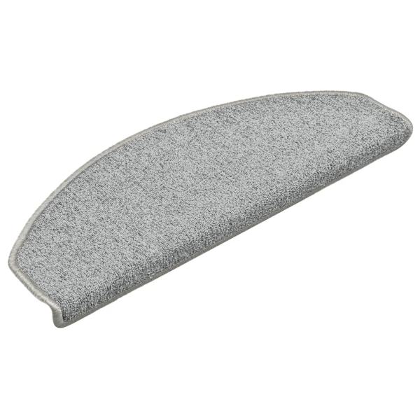 vidaXL Porrasmatot 15 kpl vaaleanharmaa 65x24x4 cm Grey gray