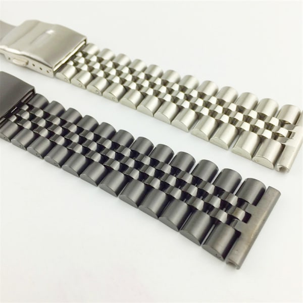 24mm Silverfärgat Armband i Rostfritt Stål 4 Färger Metall Mesh Armband
