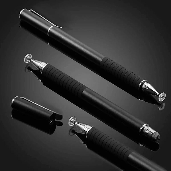 Stylus Penne til Touchskærme, Højfølsom Kapacitiv Pen med Fin Spids, Universal Stylus med Klar Disk til iPhone X/8/8plus