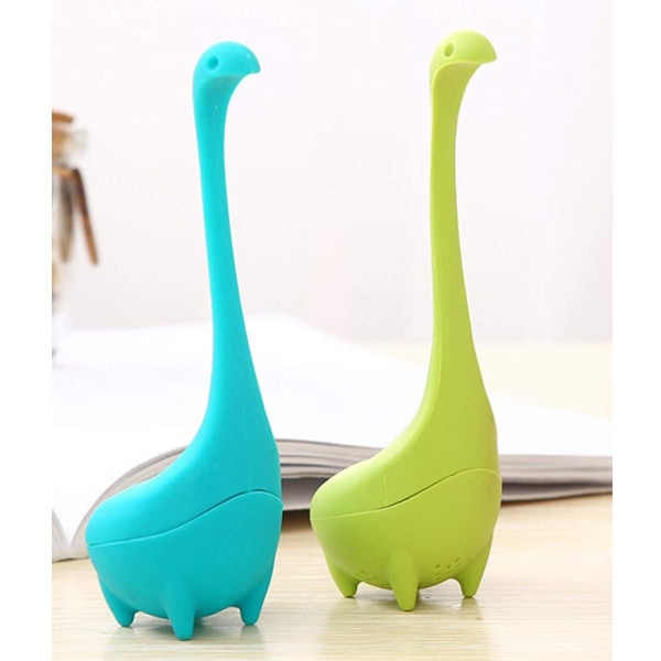 Tea Infuser Set Tea Strainer With Long Handle Neck Sweet Dinosaur Loose Leaf Tea Infuser 2 pcs