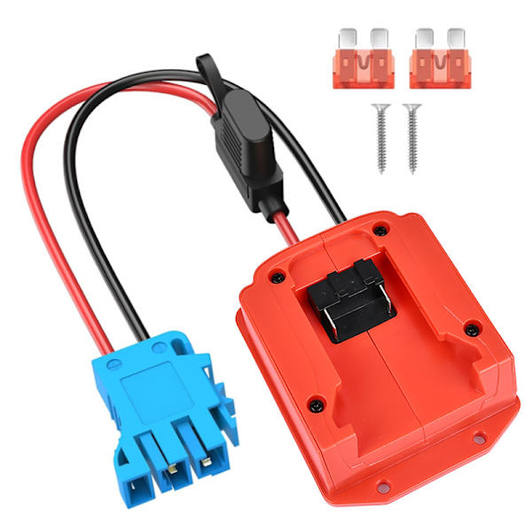 Batteriadapter 18V Konverter – Gør-det-selv-stik til legetøjsbil-el-værktøj**Miwochi version + sort Miwochi version + black